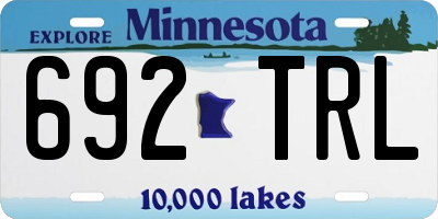 MN license plate 692TRL