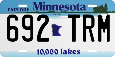 MN license plate 692TRM
