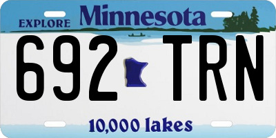 MN license plate 692TRN