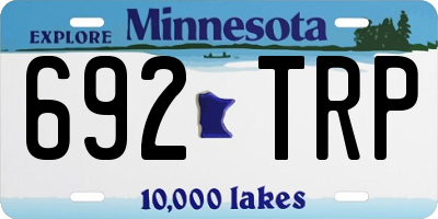 MN license plate 692TRP