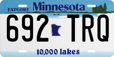 MN license plate 692TRQ