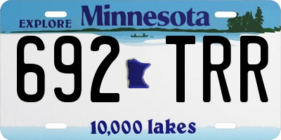 MN license plate 692TRR