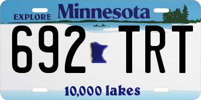MN license plate 692TRT