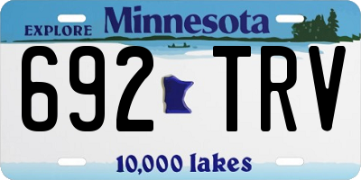 MN license plate 692TRV