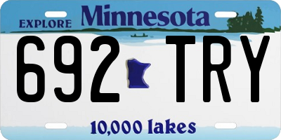 MN license plate 692TRY