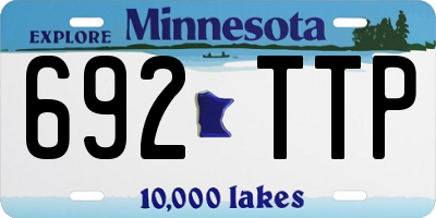 MN license plate 692TTP