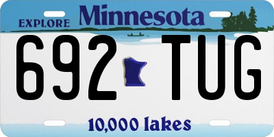 MN license plate 692TUG