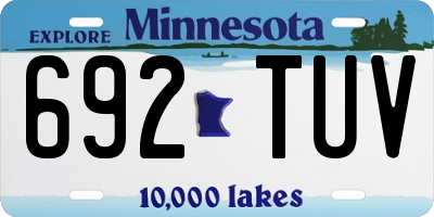 MN license plate 692TUV