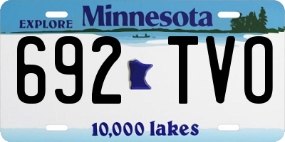 MN license plate 692TVO
