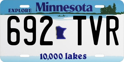 MN license plate 692TVR