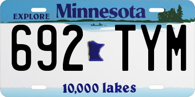 MN license plate 692TYM