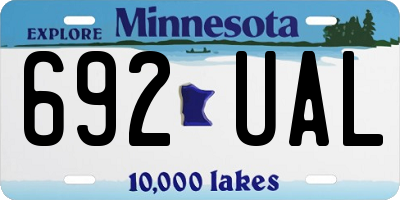 MN license plate 692UAL
