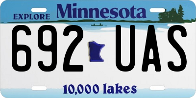 MN license plate 692UAS