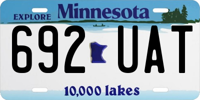 MN license plate 692UAT