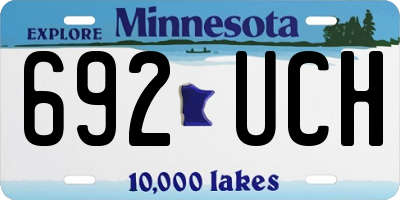 MN license plate 692UCH