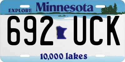 MN license plate 692UCK