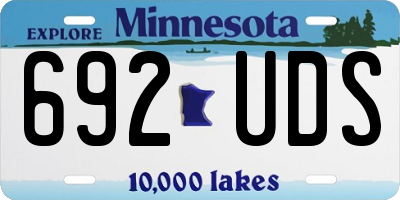 MN license plate 692UDS