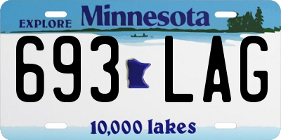 MN license plate 693LAG