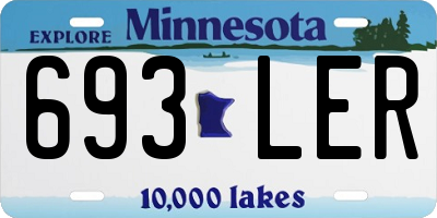 MN license plate 693LER