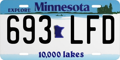 MN license plate 693LFD