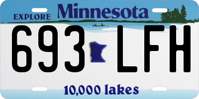 MN license plate 693LFH