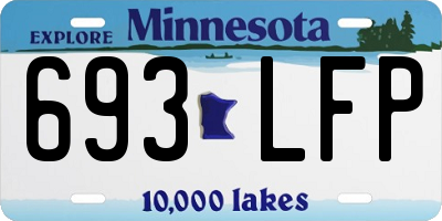 MN license plate 693LFP