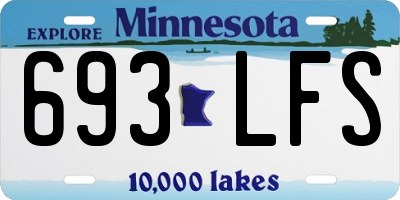 MN license plate 693LFS