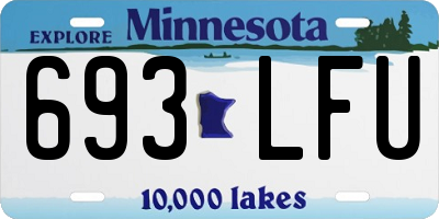 MN license plate 693LFU