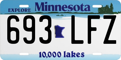 MN license plate 693LFZ
