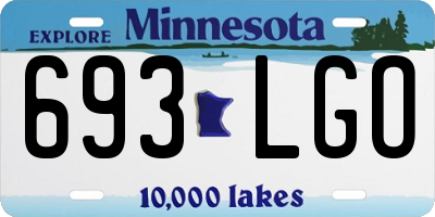 MN license plate 693LGO