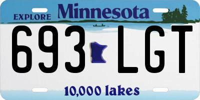 MN license plate 693LGT