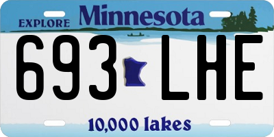 MN license plate 693LHE