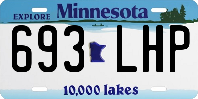 MN license plate 693LHP