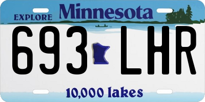 MN license plate 693LHR