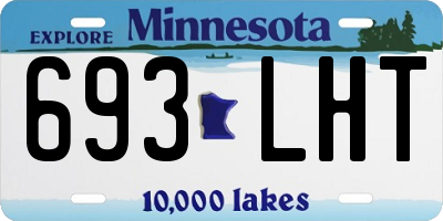 MN license plate 693LHT