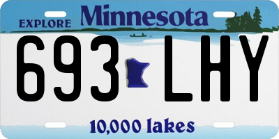MN license plate 693LHY