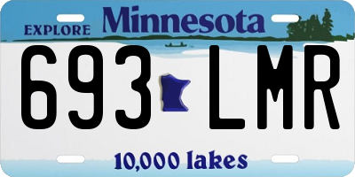 MN license plate 693LMR