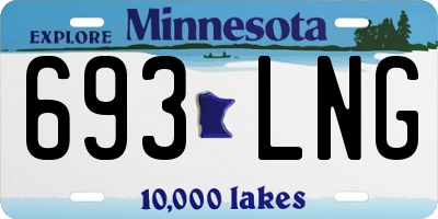 MN license plate 693LNG