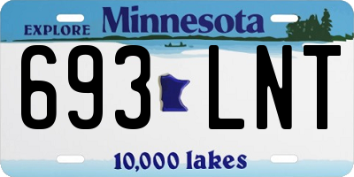 MN license plate 693LNT