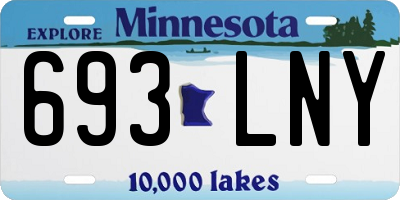 MN license plate 693LNY