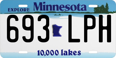 MN license plate 693LPH