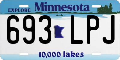 MN license plate 693LPJ