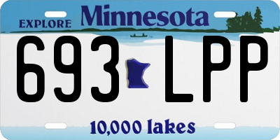 MN license plate 693LPP
