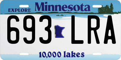 MN license plate 693LRA