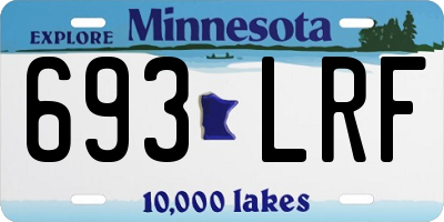 MN license plate 693LRF