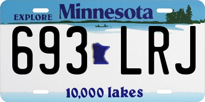MN license plate 693LRJ