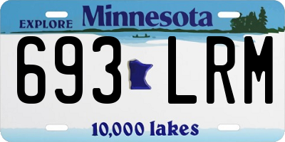 MN license plate 693LRM