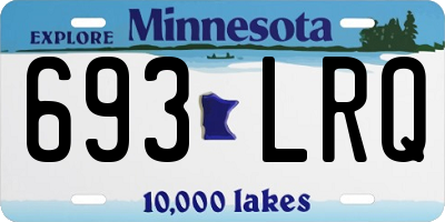 MN license plate 693LRQ