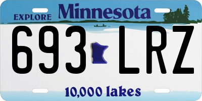 MN license plate 693LRZ
