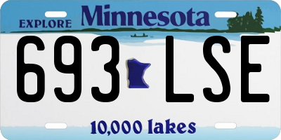 MN license plate 693LSE